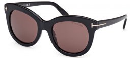 Gafas de Sol - Tom Ford - ODETTE FT1189 - 01E  SHINY BLACK // BROWN