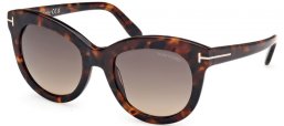 Gafas de Sol - Tom Ford - ODETTE FT1189 - 52F  DARK HAVANA // BROWN GRADIENT