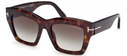 Gafas de Sol - Tom Ford - LUNA FT1191 - 52B  DARK HAVANA // GREY GRADIENT