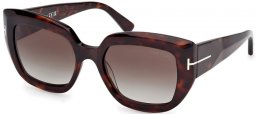 Gafas de Sol - Tom Ford - SALTZMAN FT1192 - 52B  DARK HAVANA // GREY GRADIENT