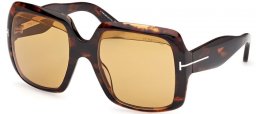 Gafas de Sol - Tom Ford - AURORA FT1194 - 52E  DARK HAVANA // LIGHT BROWN