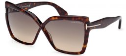 Gafas de Sol - Tom Ford - FIORE FT1195 - 52B  DARK HAVANA // GREY GRADIENT