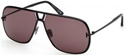 Gafas de Sol - Tom Ford - STAVROS FT1204 - 01A  SHINY BLACK // GREY