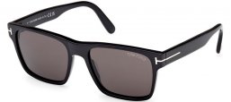 Gafas de Sol - Tom Ford - CALDER FT1205 - 01A  SHINY BLACK // GREY