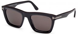 Gafas de Sol - Tom Ford - LELIO FT1207 - 01A  SHINY BLACK // GREY