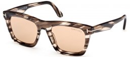 Gafas de Sol - Tom Ford - LELIO FT1207 - 56E  LIGHT BROWN PRINT // LIGHT BROWN