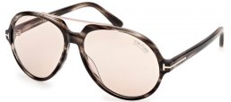 Gafas de Sol - Tom Ford - AALTO FT1210 - 56E  HAVANA GREY // BROWN PHOTOCROMIC