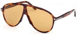 Gafas de Sol - Tom Ford - VLADIMIR FT1211 - 53E  HAVANA // BROWN