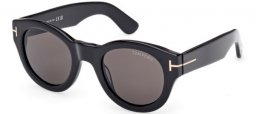 Gafas de Sol - Tom Ford - LUCINDA FT1212 - 01A  SHINY BLACK // GREY