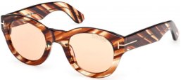 Gafas de Sol - Tom Ford - LUCINDA FT1212 - 55E  STRIPED BROWN // BROWN PHOTOCHROMATIC