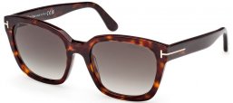 Gafas de Sol - Tom Ford - HAYLAY FT1216 - 52B  DARK HAVANA // GREY GRADIENT