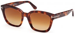 Gafas de Sol - Tom Ford - HAYLAY FT1216 - 53F  LIGHT HAVANA // BROWN GRADIENT