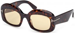 Gafas de Sol - Tom Ford - CARMEN-02 FT1219 - 52E  DARK HAVANA // LIGHT BROWN