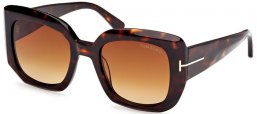 Gafas de Sol - Tom Ford - CARLA-02 FT1220 - 52F  DARK HAVANA // BROWN GRADIENT