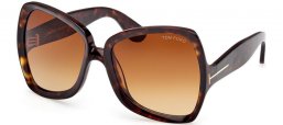 Gafas de Sol - Tom Ford - JERRY FT1222 - 52F  DARK HAVANA // BROWN GRADIENT