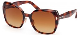 Gafas de Sol - Tom Ford - PLUM FT1223 - 53F  HAVANA // BROWN GRADIENT