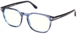 Frames - Tom Ford - FT5868-B - 092  STRIPED BLUE