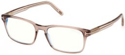 Monturas - Tom Ford - FT5938-B - 057  SHINY TRANSPARENT BROWN