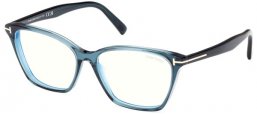 Monturas - Tom Ford - FT5949-B - 092  SHINY TRANSPARENT BLUE