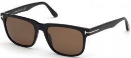 Sunglasses - Tom Ford - STEPHENSON FT0775 - 01H  SHINY BLACK // BROWN POLARIZED