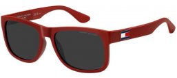 Gafas de Sol - Tommy Hilfiger - TH 1556/N/S - 0Z3 (IR) MATTE RED // GREY