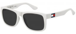 Gafas de Sol - Tommy Hilfiger - TH 1556/N/S - 6HT (IR) MATTE WHITE // GREY