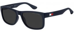 Gafas de Sol - Tommy Hilfiger - TH 1556/N/S - FLL (IR) MATTE BLUE // GREY