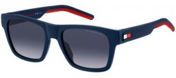 Gafas de Sol - Tommy Hilfiger - TH 1975/S - FLL (9O) MATTE BLUE // DARK GREY GRADIENT