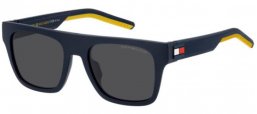 Gafas de Sol - Tommy Hilfiger - TH 1976/S - 2FN (IR) MATTE BLUE YELLOW // GREY BLUE