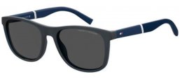 Gafas de Sol - Tommy Hilfiger - TH 2042/S - FLL (IR) MATTE BLUE // GREY