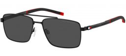 Sunglasses - Tommy Hilfiger - TH 2078/S - 003 (IR) MATTE BLACK // GREY BLUE