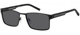 Lunettes de soleil - Tommy Hilfiger - TH 2087/S - 003 (IR) MATTE BLACK // GREY