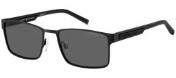 Lunettes de soleil - Tommy Hilfiger - TH 2087/S - 003 (M9) MATTE BLACK // GREY POLARIZED