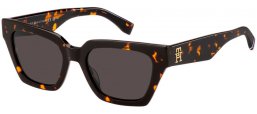 Gafas de Sol - Tommy Hilfiger - TH 2101/S - 086 (IR) DARK HAVANA // GREY