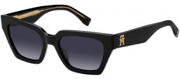 Gafas de Sol - Tommy Hilfiger - TH 2101/S - 807 (9O) BLACK // DARK GREY GRADIENT