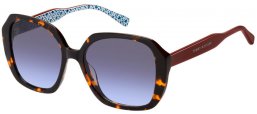 Lunettes de soleil - Tommy Hilfiger - TH 2105/S - 086 (GB) HAVANA // GREY GRADIENT AZURE