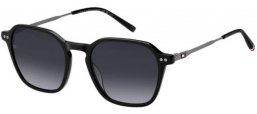 Gafas de Sol - Tommy Hilfiger - TH 2132/S - 807 (9O) BLACK // DARK GREY GRADIENT