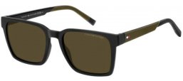 Gafas de Sol - Tommy Hilfiger - TH 2143/S - 7ZJ (QT) BLACK GREEN // GREEN