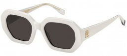 Gafas de Sol - Tommy Hilfiger - TH 2155/S - SZJ (IR) IVORY // GREY