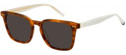 Gafas de Sol - Tommy Hilfiger - TH 2158/S - 0UC (IR) RED HAVANA // GREY