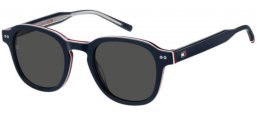 Gafas de Sol - Tommy Hilfiger - TH 2185/S - PJP (IR) BLUE // GREY