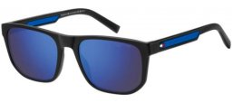 Gafas de Sol - Tommy Hilfiger - TH 2200/S - D51 (ZS) BLACK BLUE // BLUE MULTILAYER HIGH CONTRAST