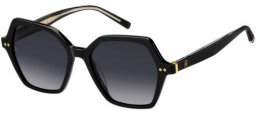 Gafas de Sol - Tommy Hilfiger - TH 2213/S - 807 (9O) BLACK // DARK GREY GRADIENT