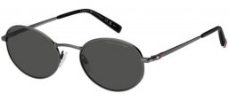 Gafas de Sol - Tommy Hilfiger - TH 2219/S - KJ1 (IR) DARK RUTHENIUM // GREY