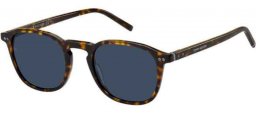 Gafas de Sol - Tommy Hilfiger - TH 1939/S - 086 (KU) DARK HAVANA // BLUE GREY