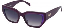 Gafas de Sol - Tous - STOC24V - 09X6  DARK VIOLET //SMOKE GRADIENT MIRROR SILVER