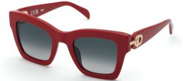 Sunglasses - Tous - STOC42 - 06Y6  SHINY RED // SMOKE GRADIENT SMOKE