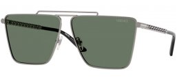 Gafas de Sol - Versace - VE2266 - 10013H  GUNMETAL // DARK GREEN