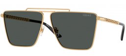 Gafas de Sol - Versace - VE2266 - 100287  GOLD // DARK GREY