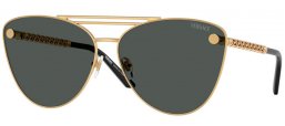 Gafas de Sol - Versace - VE2267 - 100287  GOLD // DARK GREY